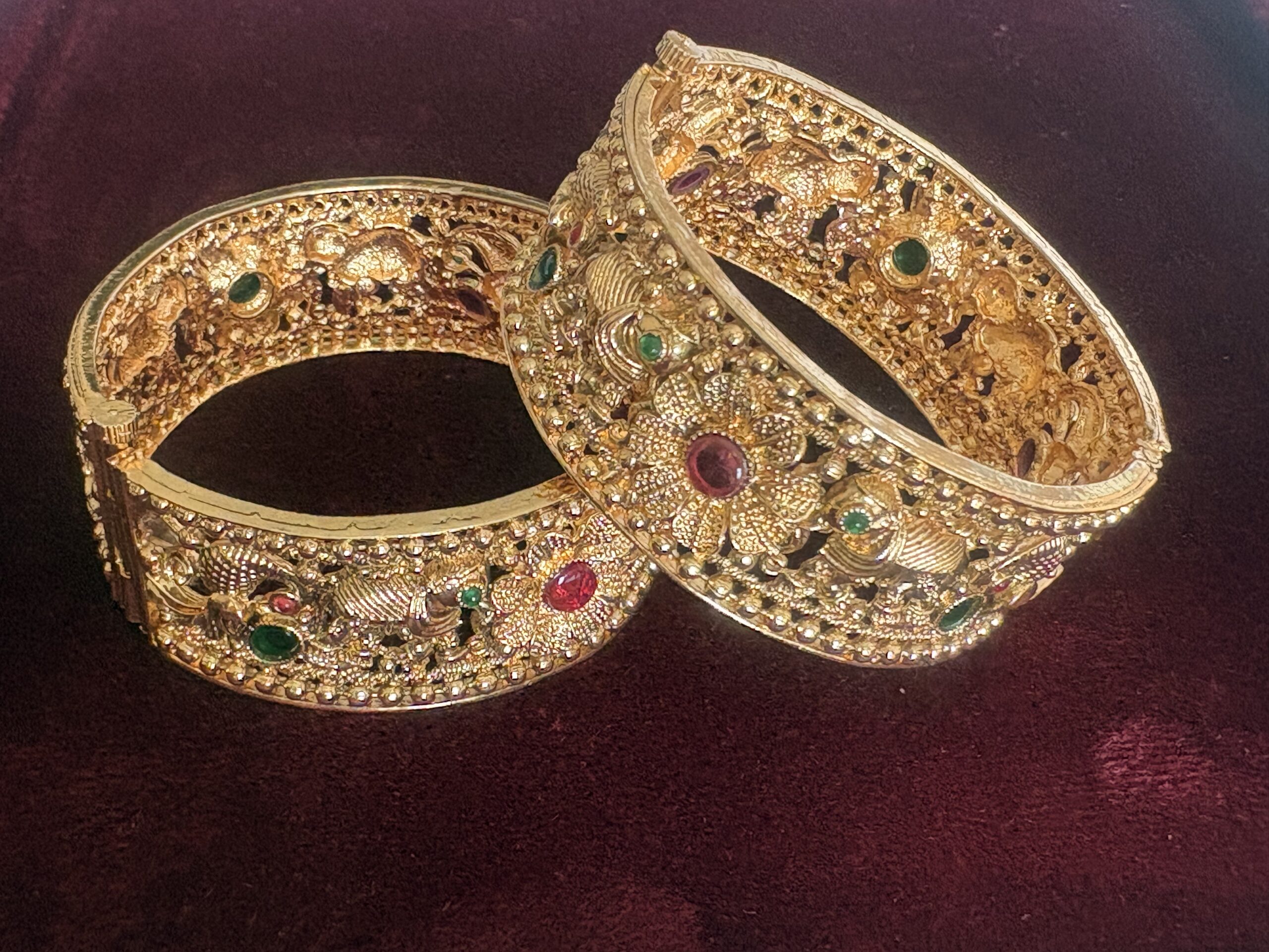 Intricate Nakshi-style floral filigree work - Image 2