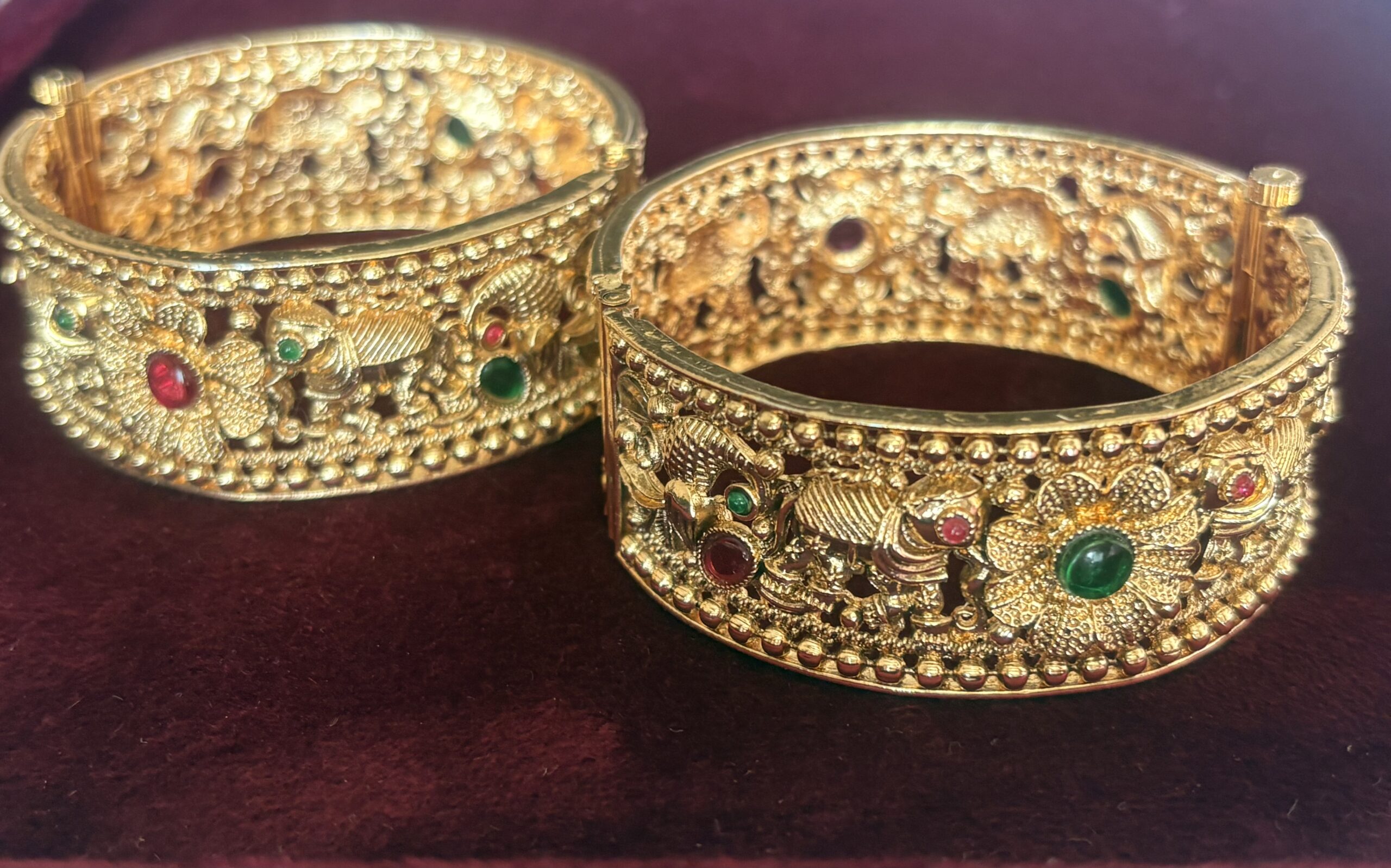 Intricate Nakshi-style floral filigree work - Image 3